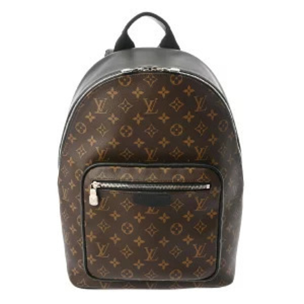 Louis Vuitton Monogram Macassar Brown Josh NV Brown Canvas Backpack Daypack Bag